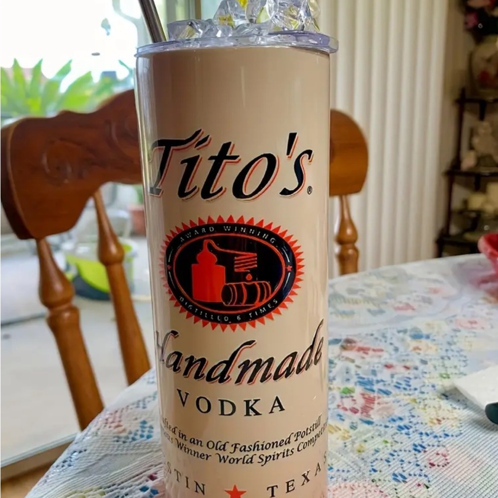 Tito's Non-Slip, BPA-Free Stainless Steel Tumbler